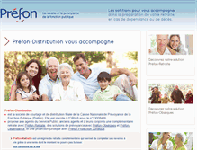 Tablet Screenshot of prefon-distribution.com